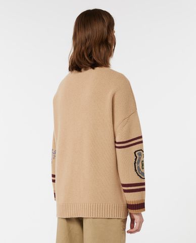  WEEKEND MAX MARA - Áo khoác cardigan nữ tay dài phối họa tiết Belgio 