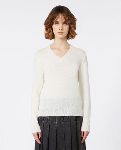  WEEKEND MAX MARA - Áo dệt kim nữ cổ V tay dài Brunate 