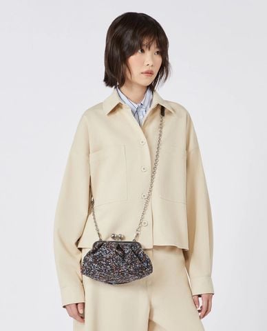  WEEKEND MAX MARA - Túi xách hình oval phối quai xích Wkaaccenni 