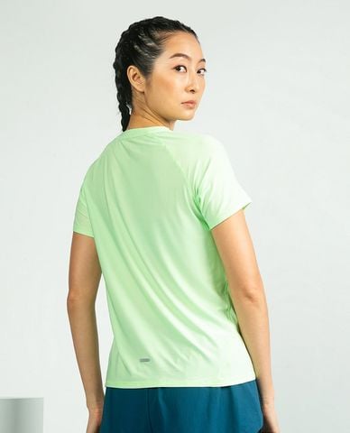  SKECHERS - Áo thun thể thao nữ cổ tròn tay ngắn Performance 