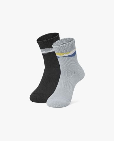  SKECHERS - Set 2 đôi vớ nam cổ cao thời trang 