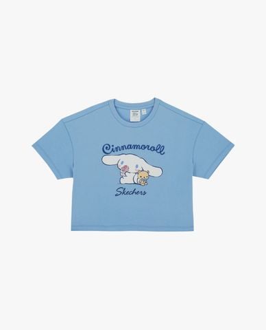  SKECHERS - Áo thun bé gái cổ tròn tay ngắn Cinnamoroll 
