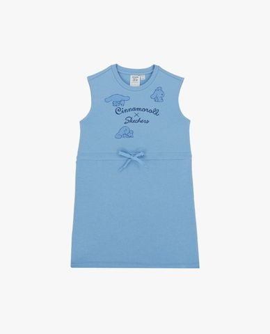  SKECHERS - Đầm mini bé gái sát nách Cinnamoroll 