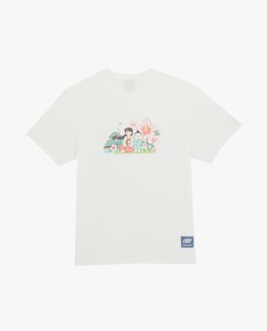  SKECHERS - Áo thun unisex tay ngắn Skechvibe x Drawingmary 