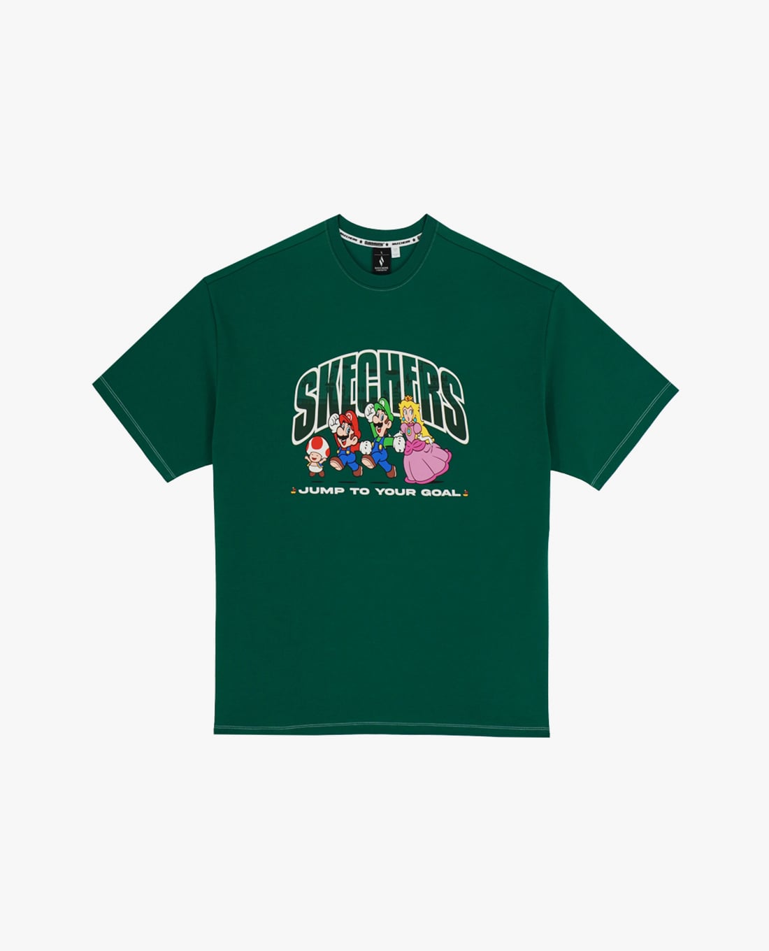 SKECHERS - Áo thun unisex tay ngắn Nintendo Super Mario