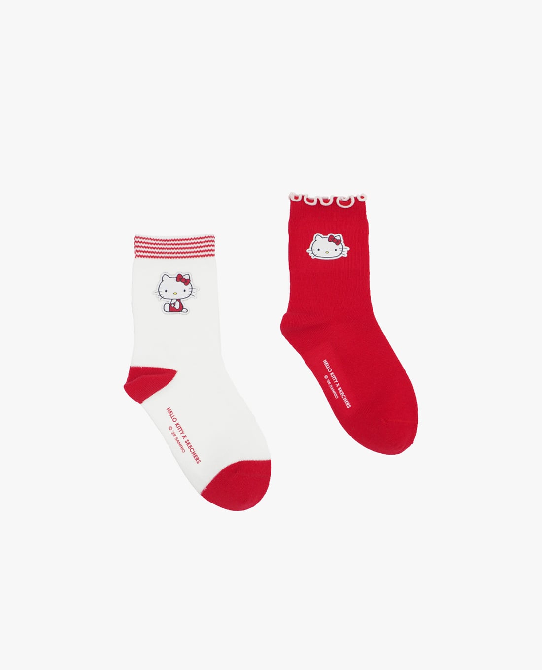 SKECHERS - Set 2 vớ bé gái cổ cao Hello Kitty & My Melody