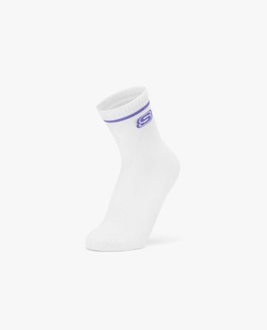  SKECHERS - Set 3 vớ trẻ em cổ cao phối viền 