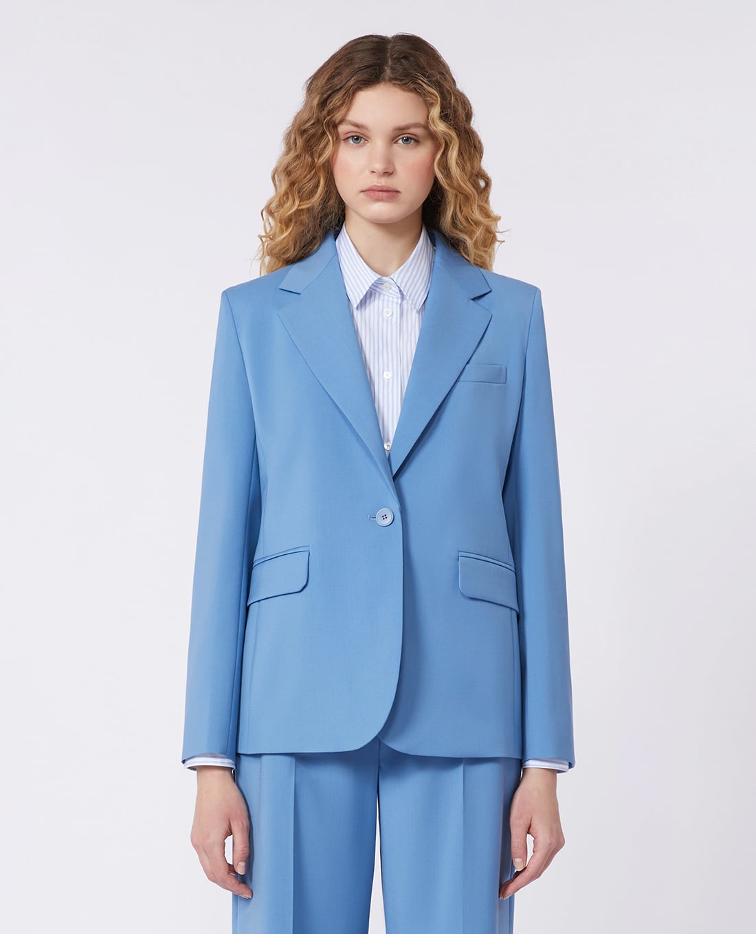 WEEKEND MAX MARA - Áo khoác blazer nữ cổ V tay dài Wkdlamine
