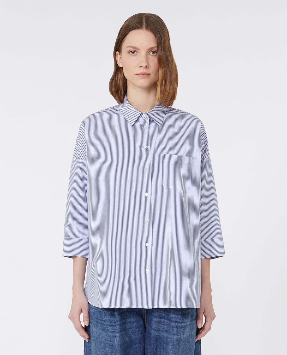 WEEKEND MAX MARA - Áo sơ mi nữ cổ bẻ tay dài Giralda