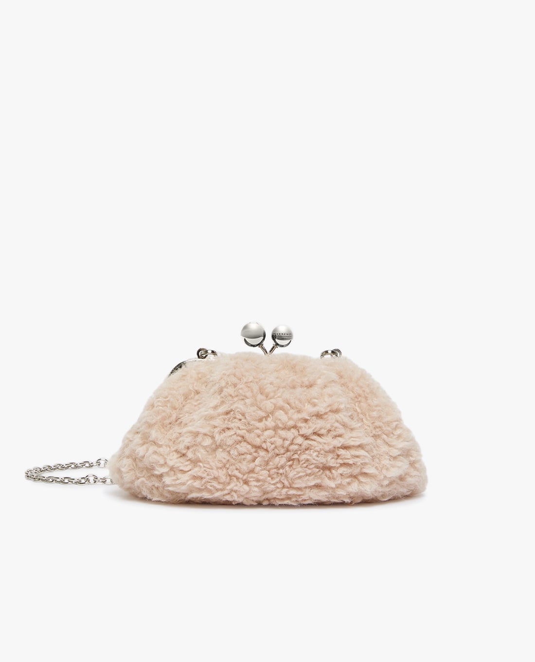 WEEKEND MAX MARA - Clutch nữ hình oval lông xù Micio