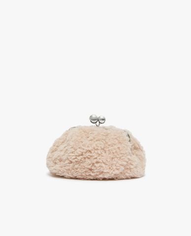  WEEKEND MAX MARA - Clutch nữ hình oval lông xù Micio 