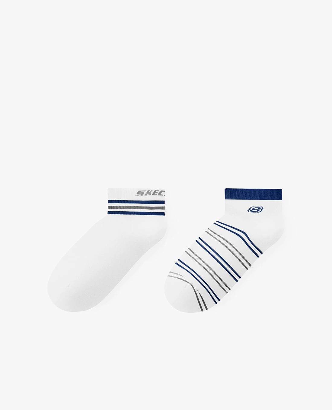 SKECHERS - Set 2 vớ unisex cổ thấp