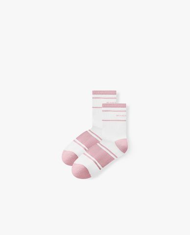  SKECHERS - Set 2 vớ nữ cổ cao kẻ sọc Sports League 