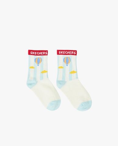  SKECHERS - Vớ bé trai cổ cao phối họa tiết 