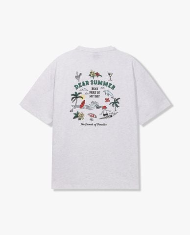  FILA - Áo thun unisex tay ngắn Cool Summer Graphic 