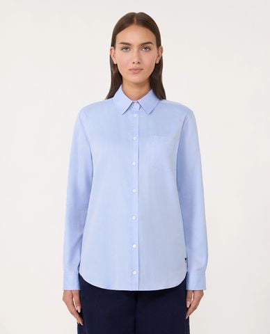  WEEKEND MAX MARA - Áo sơ mi nữ cổ bẻ tay dài Nichel 