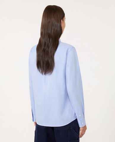  WEEKEND MAX MARA - Áo sơ mi nữ cổ bẻ tay dài Nichel 