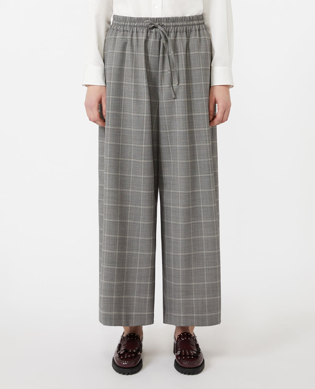 WEEKEND MAX MARA - Quần nữ ống rộng phối dây rút Luigi