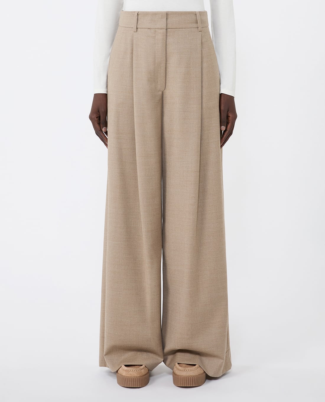 WEEKEND MAX MARA - Quần nữ ống rộng lưng cao Globale