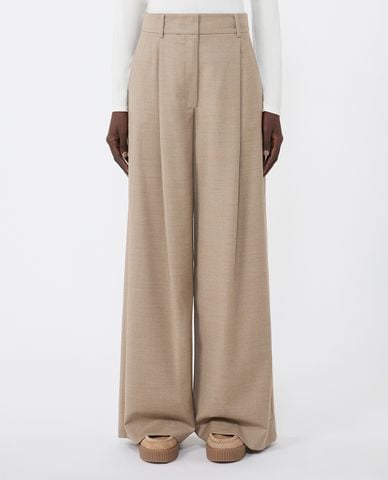  WEEKEND MAX MARA - Quần nữ ống rộng lưng cao Globale 