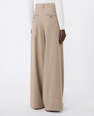  WEEKEND MAX MARA - Quần nữ ống rộng lưng cao Globale 