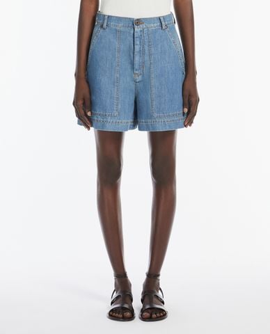  WEEKEND MAX MARA - Quần short jeans nữ ống rộng Nabulus 