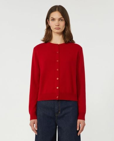  WEEKEND MAX MARA - Áo khoác cardigan nữ cổ tròn tay dài Wkdoncia 