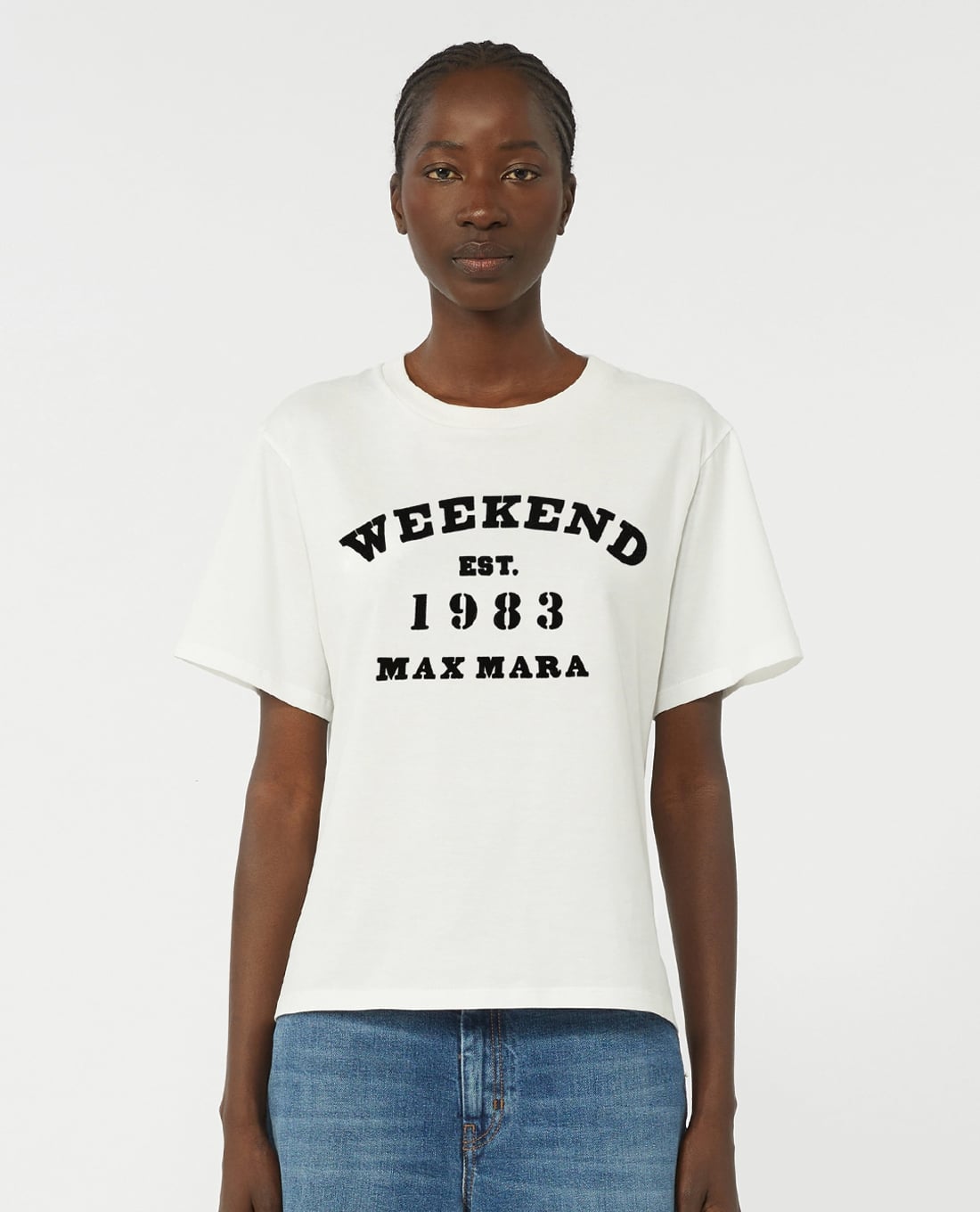 WEEKEND MAX MARA - Áo thun nữ cổ tròn tay ngắn Wkdtenue