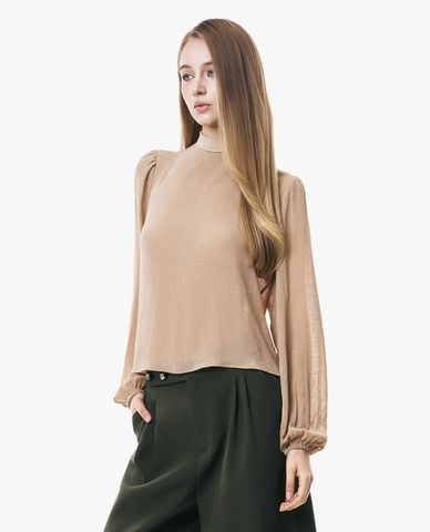  GIGI - Áo kiểu nữ cổ cao tay phồng 