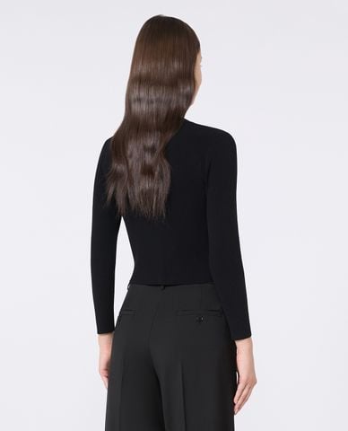  WEEKEND MAX MARA - Áo khoác dệt kim nữ cổ tròn tay dài Magiaro 