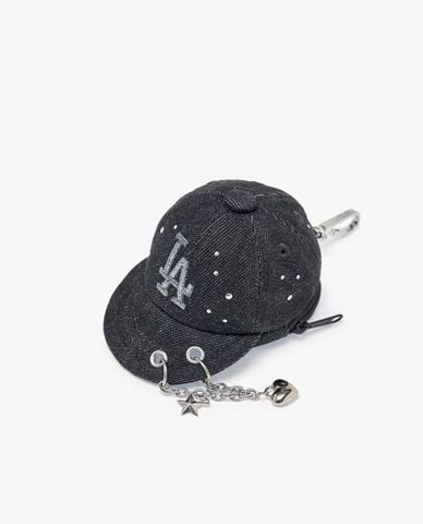  MLB - Móc khóa túi xách Basic Denim Ball Cap 