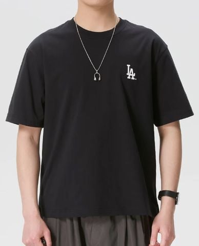  MLB - Áo thun unisex cổ tròn tay ngắn in họa tiết 