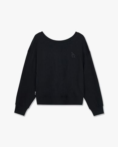  MLB - Áo sweatshirt nữ cổ thuyền tay dài Phillies 