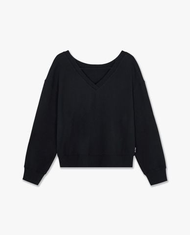  MLB - Áo sweatshirt nữ cổ thuyền tay dài Phillies 