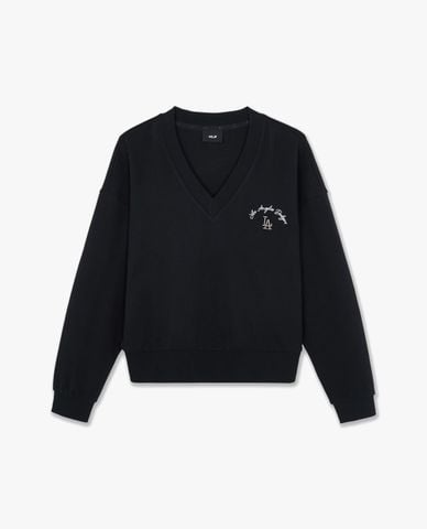  MLB - Áo sweatshirt nữ cổ V tay dài Basic 