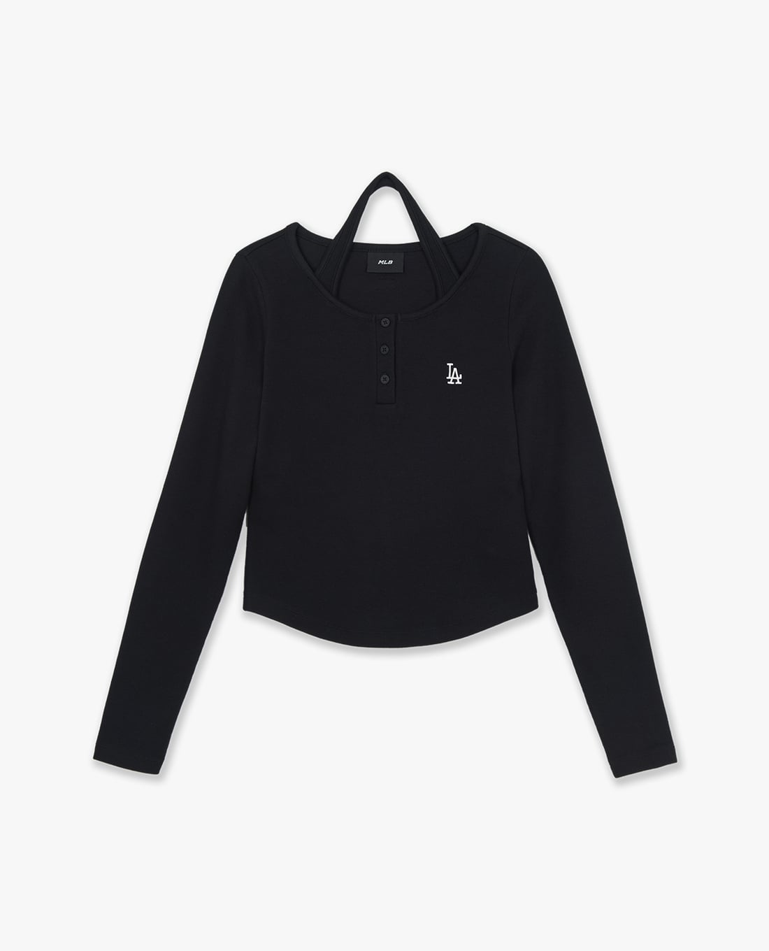 MLB - Áo kiểu nữ cổ tròn tay dài phối layer Basic