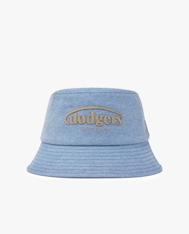  MLB - Nón bucket unisex Vintage Denim Curve Logo 