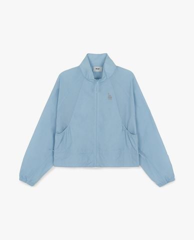  MLB - Áo khoác gió nữ cổ trụ phối dây rút Sportive 