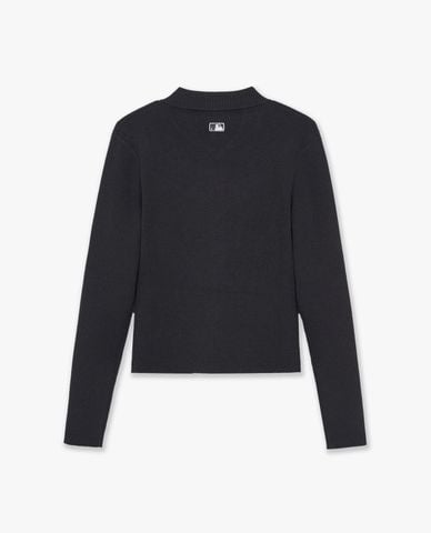  MLB - Áo khoác cardigan nữ cổ bẻ tay dài Basic 