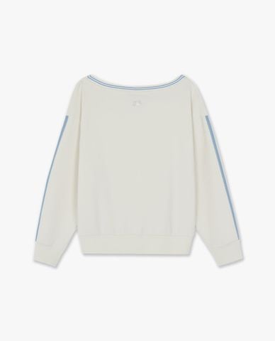  MLB - Áo sweatshirt nữ cổ thuyền tay dài Varsity 