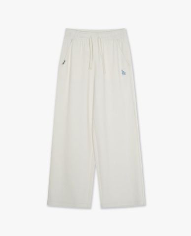 MLB - Quần dài nữ ống rộng phối dây rút Varsity 