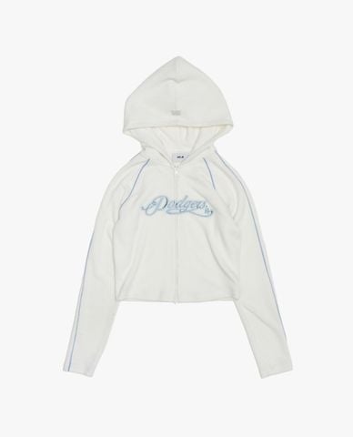  MLB - Áo khoác phối mũ nữ Varsity Lettering 