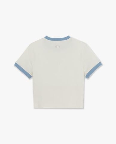  MLB - Áo croptop nữ tay ngắn Sportive Lettering 