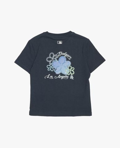  MLB - Áo croptop nữ cổ tròn tay ngắn Floral 