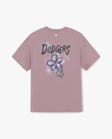  MLB - Áo thun nữ cổ tròn tay ngắn Flower Graphic 
