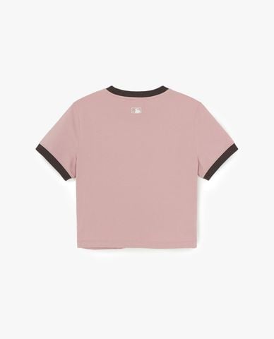  MLB - Áo croptop nữ cổ tròn tay ngắn Sportive 