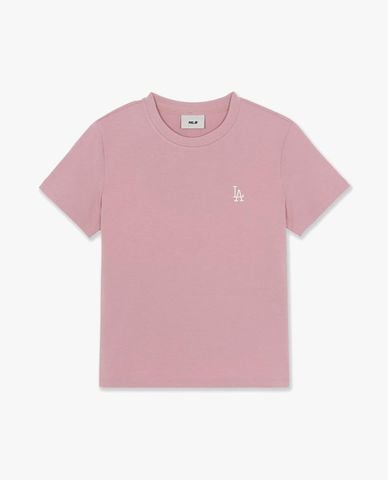  MLB - Áo thun nữ cổ tròn tay ngắn Basic Small Logo 