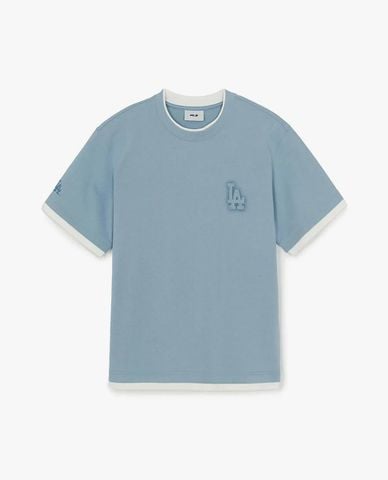  MLB - Áo thun unisex tay ngắn Basic Colorful Street Logo Layered 
