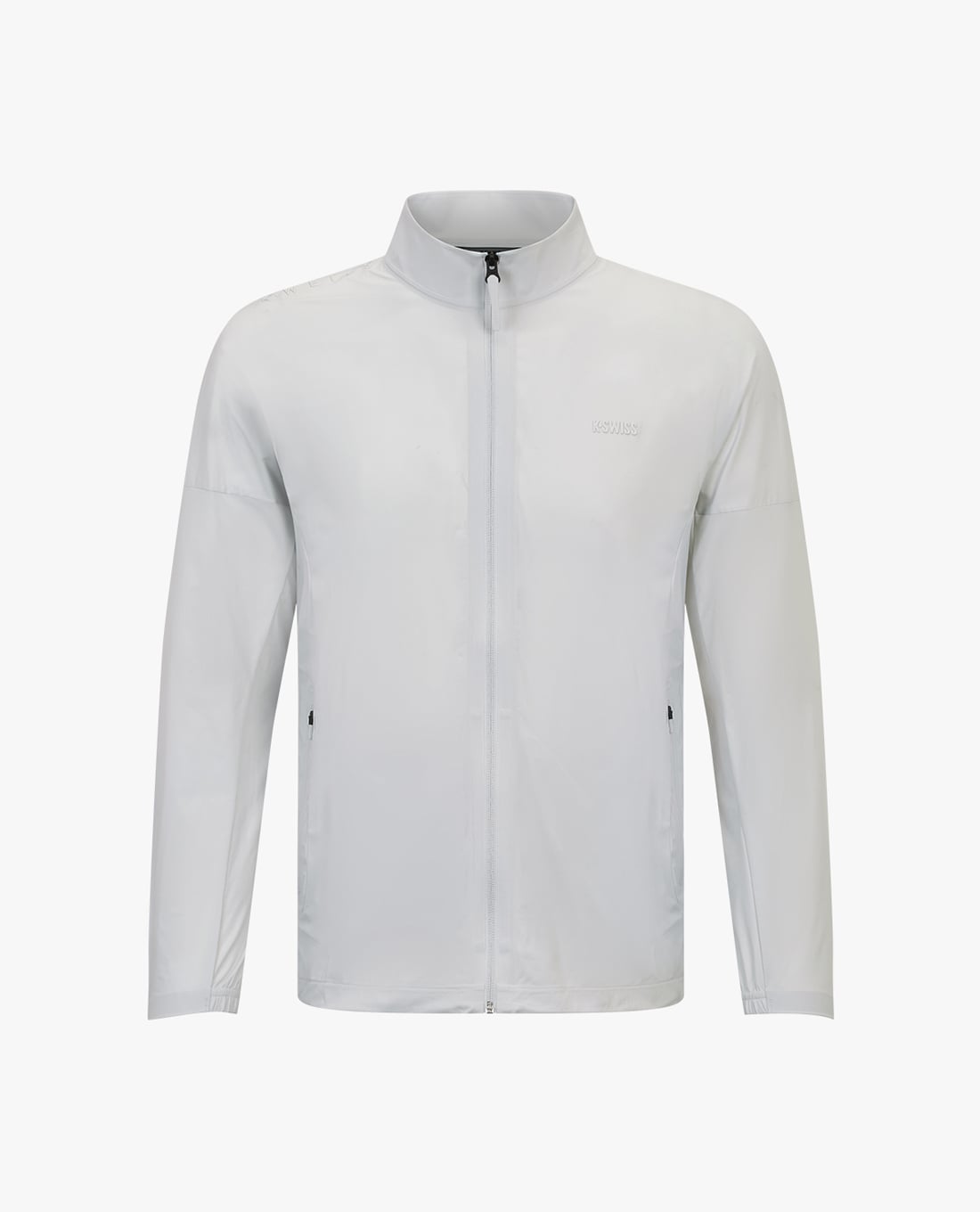 K-SWISS - Áo khoác thể thao nam cổ trụ tay dài phối zip