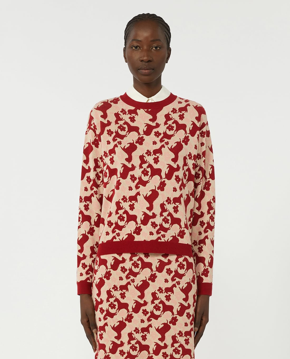 WEEKEND MAX MARA - Áo sweater nữ cổ tròn tay dài Wkdfaraone